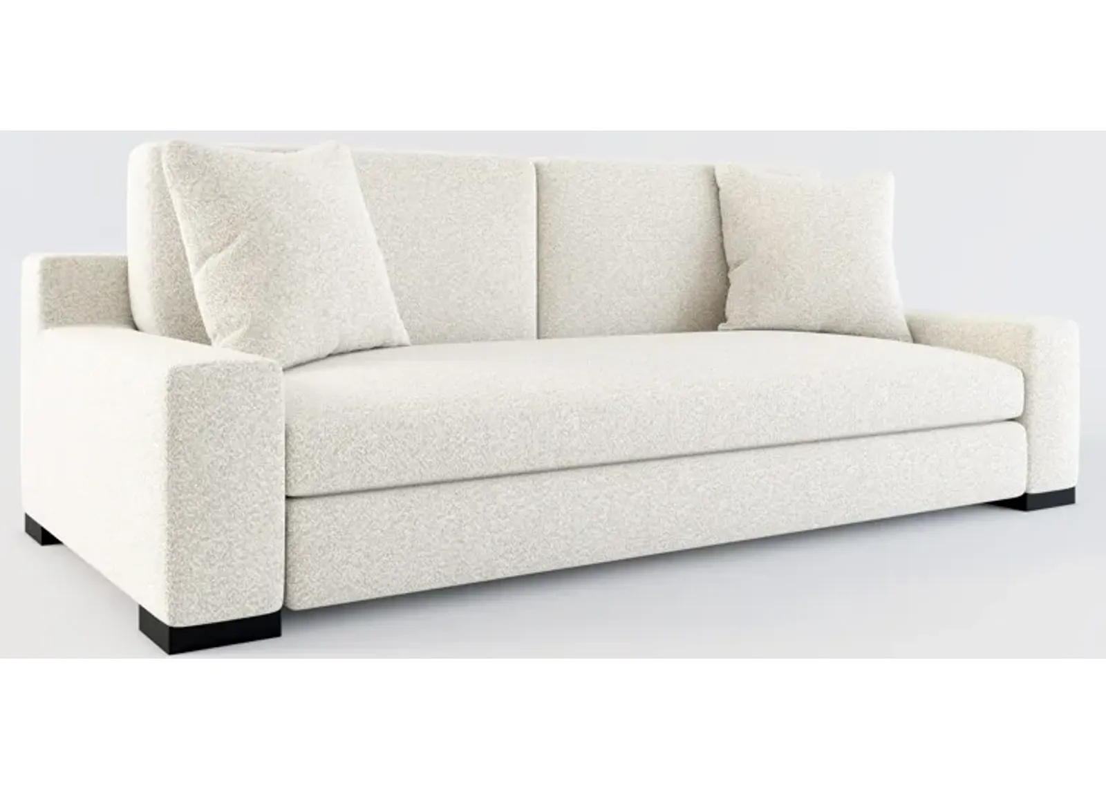 Ethan Foam Comfort Sofa - Muse Stone