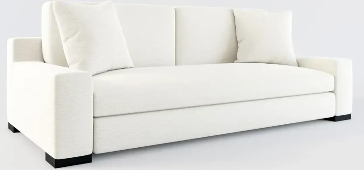 Ethan Hybrid Comfort Sofa - Living Large White