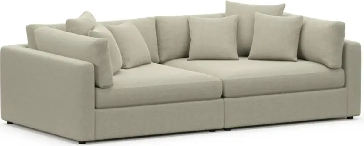 Sasha Foam Comfort Sofa - Broderick Charcoal