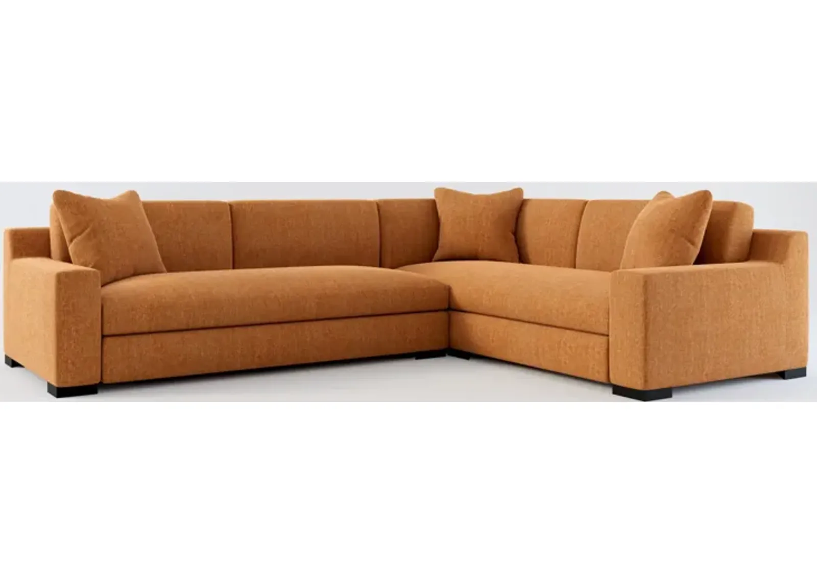 Ethan Foam Comfort 2-Piece Sectional with Left-Facing Sofa - Contessa Ginger