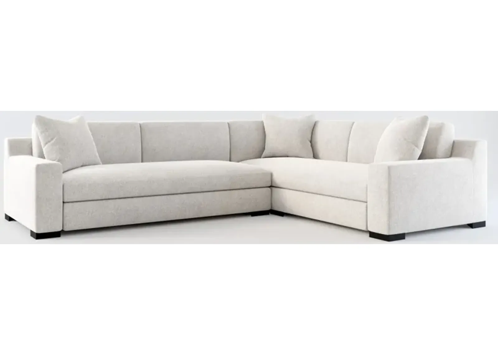 Ethan 2-Piece Foam Comfort Sectional with Left-Facing Sofa - Burmese Granite