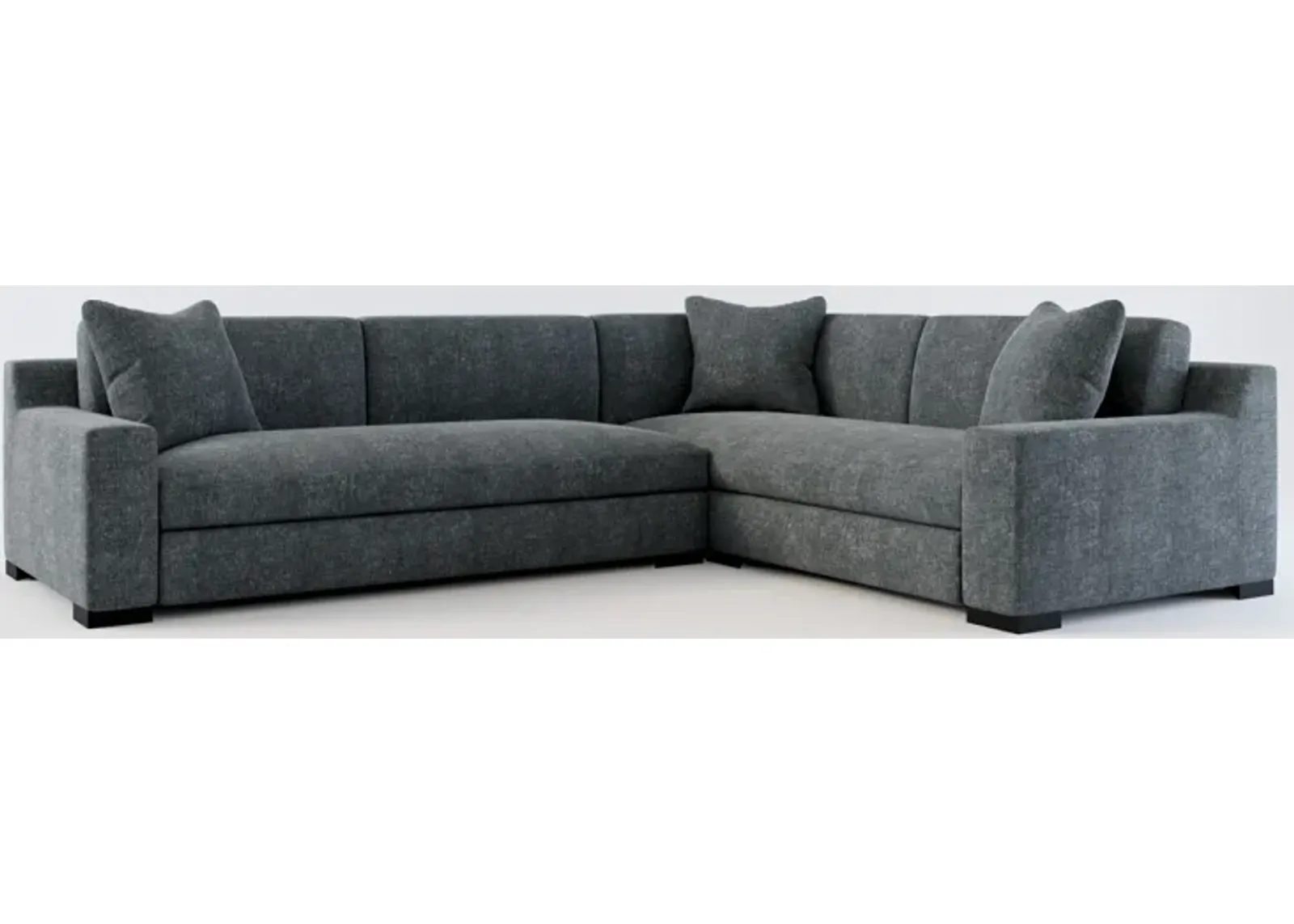 Ethan Foam Comfort 2-Piece Sectional with Left-Facing Sofa - Contessa Shadow