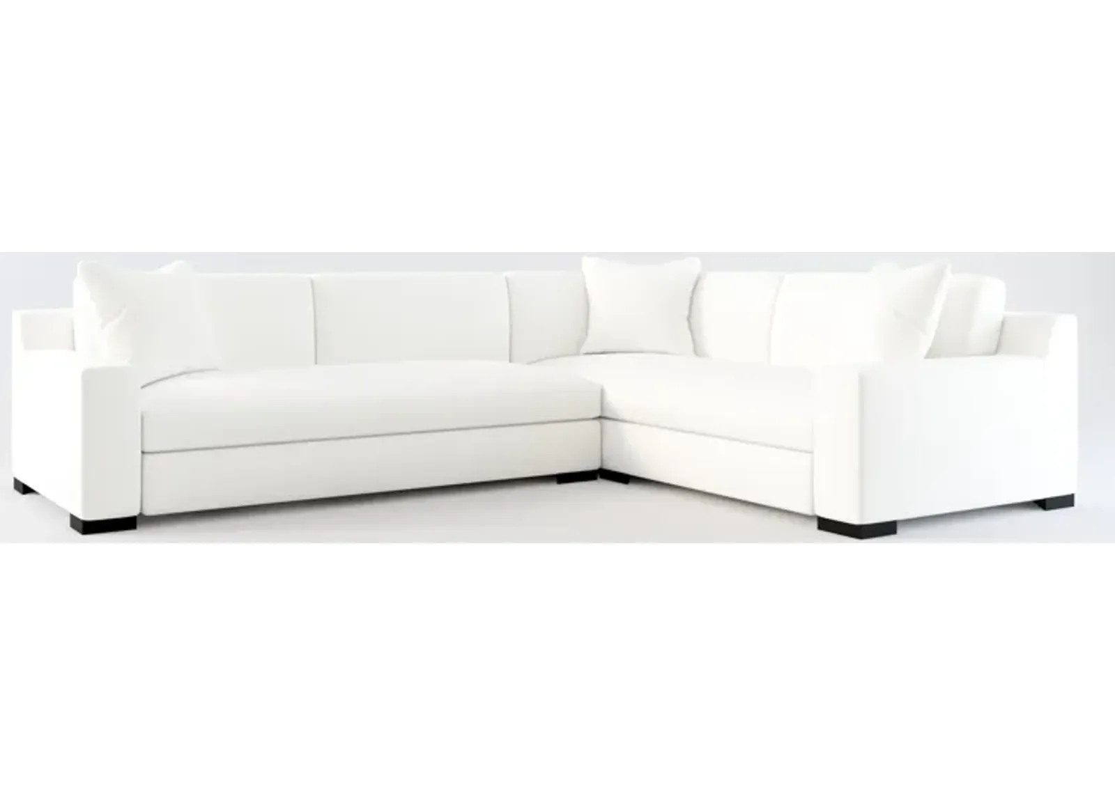 Ethan Foam Comfort 2-Piece Sectional with Left-Facing Sofa - Contessa Vanilla