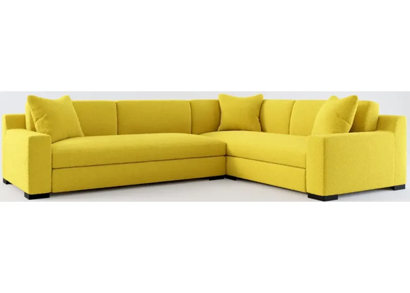 Ethan Foam Comfort 2-Piece Sectional with Left-Facing Sofa - Bloke Goldenrod