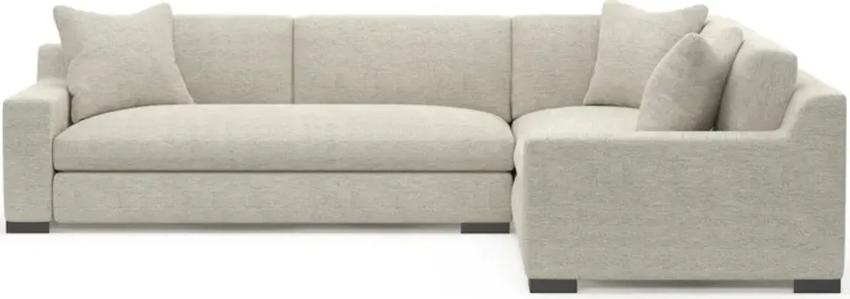 Ethan Foam Comfort 2-Piece Sectional with Left-Facing Sofa - Merino Chalk