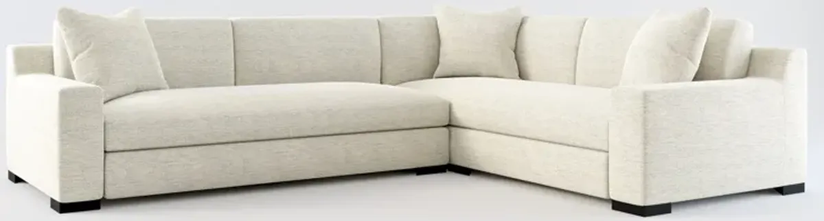 Ethan Foam Comfort 2-Piece Sectional with Left-Facing Sofa - Merino Chalk