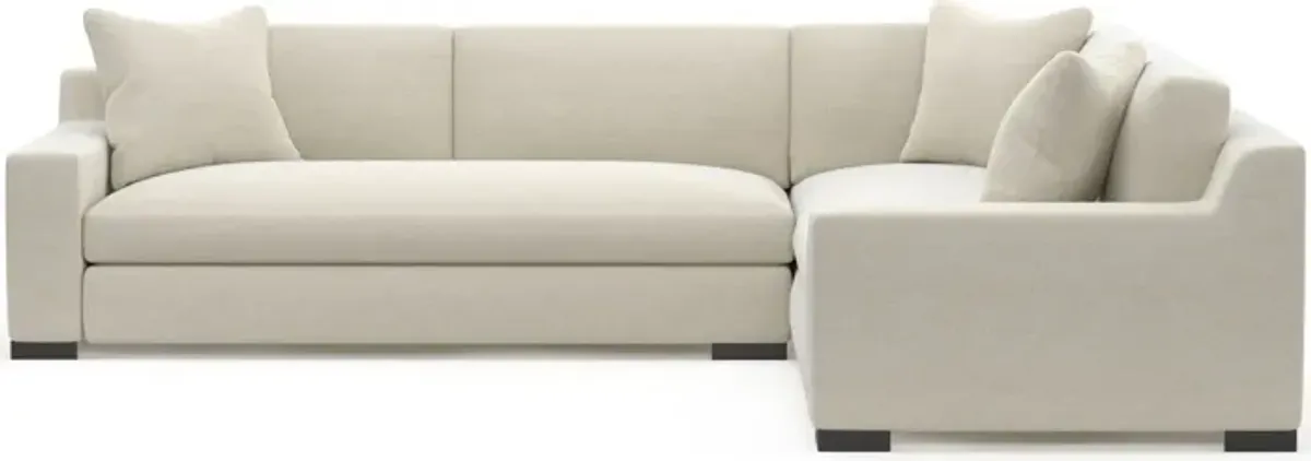 Ethan Foam Comfort 2-Piece Large Sectional with Left-Facing Sofa - Curious Pearl