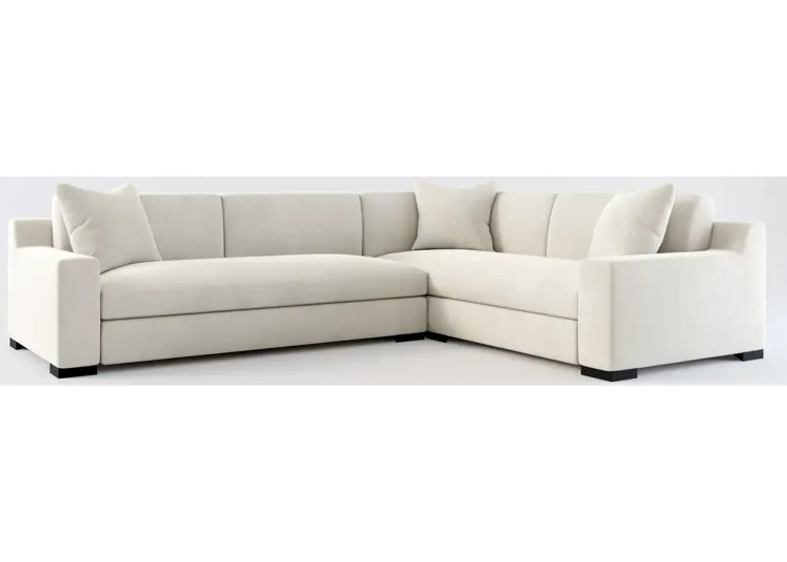 Ethan Foam Comfort 2-Piece Sectional with Left-Facing Sofa - Laurent Beach