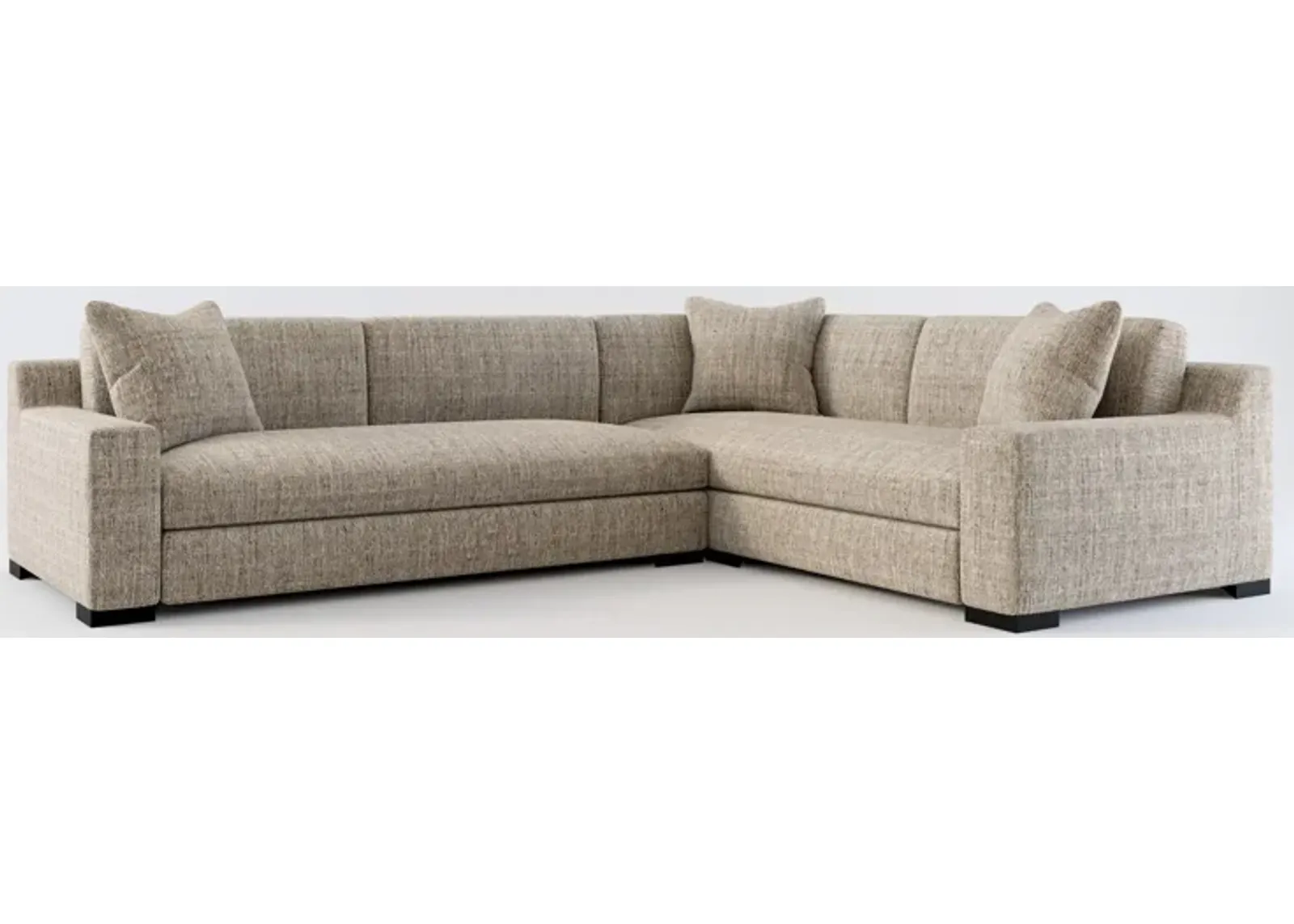 Ethan Foam Comfort 2-Piece Large Sectional with Left-Facing Sofa - Mason Flint