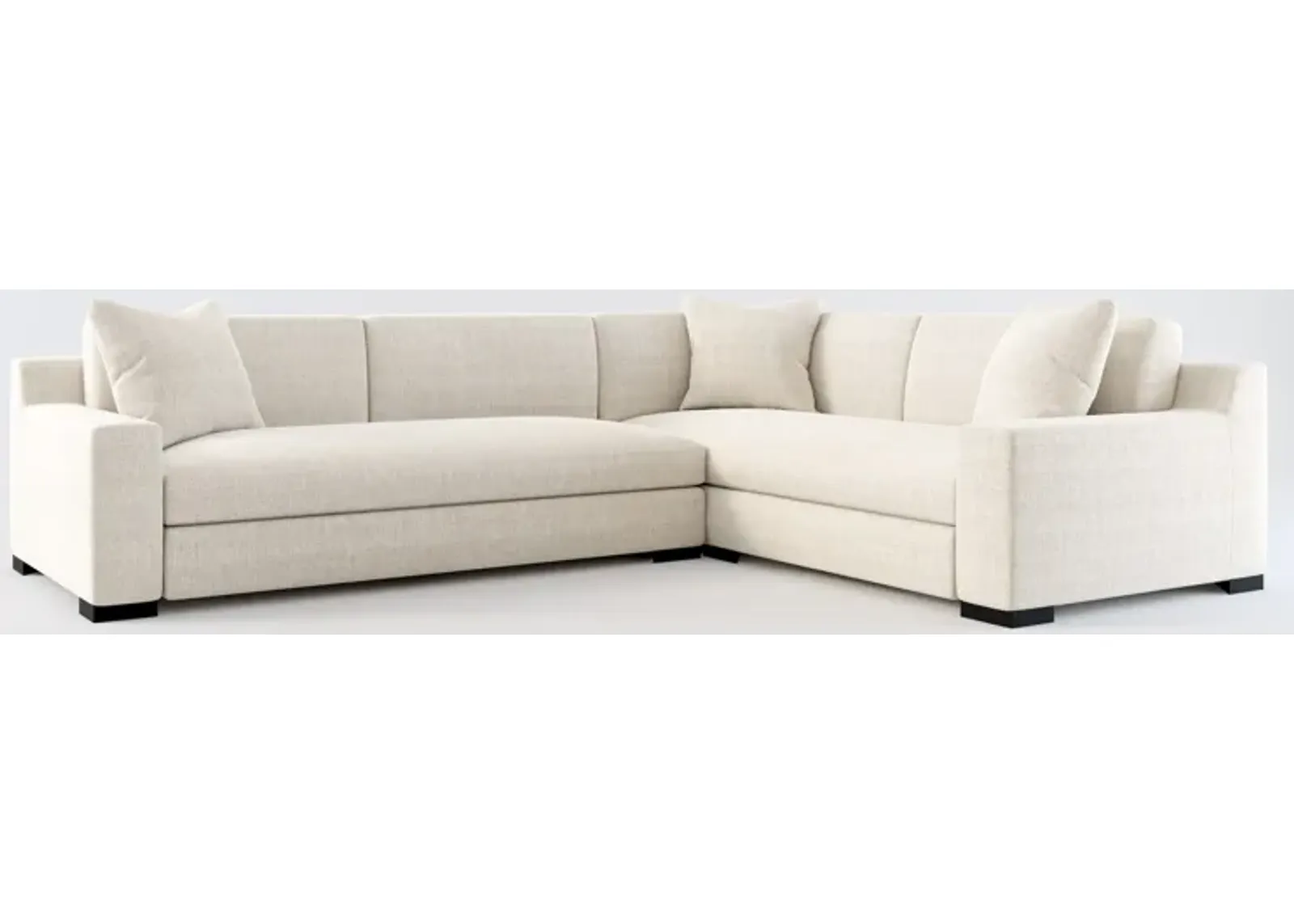 Ethan Foam Comfort 2-Piece Large Sectional with Left-Facing Sofa - Mason Porcelain