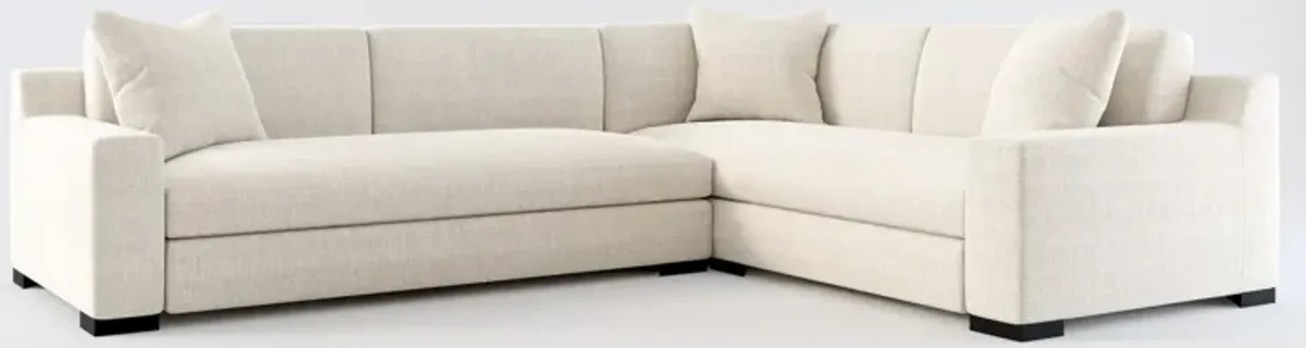 Ethan Foam Comfort 2-Piece Large Sectional with Left-Facing Sofa - Mason Porcelain