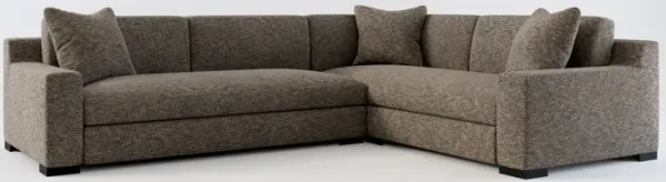 Ethan Foam Comfort 2-Piece Sectional with Left-Facing Sofa - M Walnut