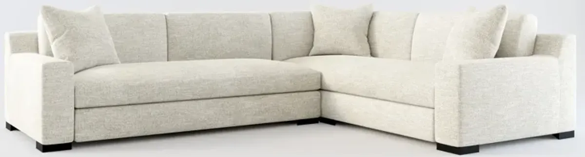 Ethan Foam Comfort 2-Piece Sectional with Left-Facing Sofa - M Ivory