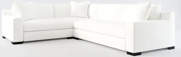 Ethan Foam Comfort 2-Piece Sectional with Right-Facing Sofa - Contessa Vanilla