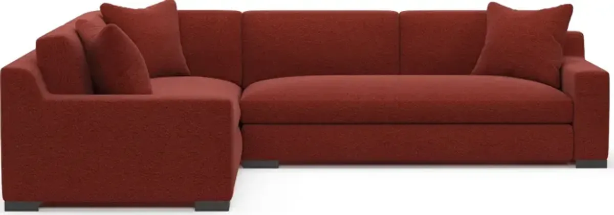 Ethan Foam Comfort 2-Piece Sectional with Right-Facing Sofa - Bloke Brick