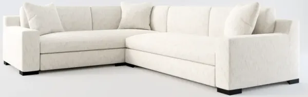 Ethan Foam Comfort 2-Piece Sectional with Right-Facing Sofa - P.T. Cream