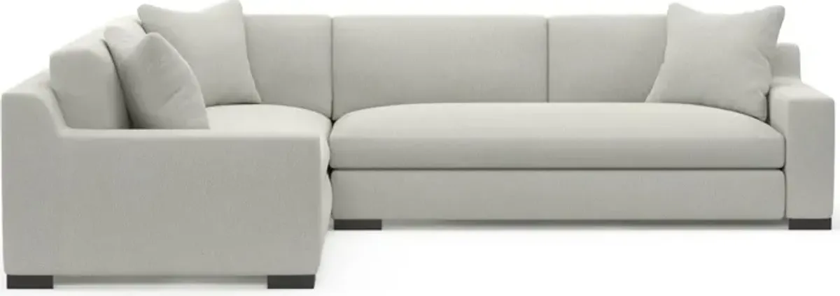 Ethan Foam Comfort 2-Piece Sectional with Right-Facing Sofa - Oslo Snow