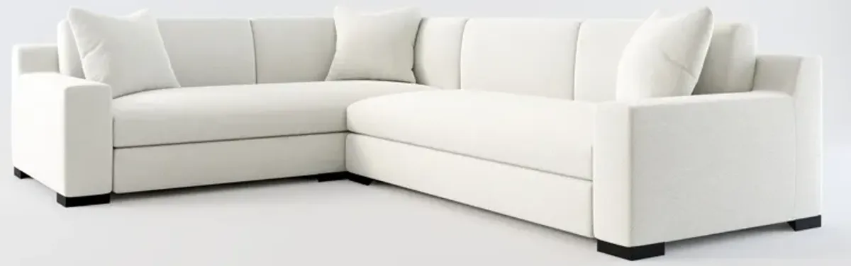 Ethan Foam Comfort 2-Piece Sectional with Right-Facing Sofa - Oslo Snow