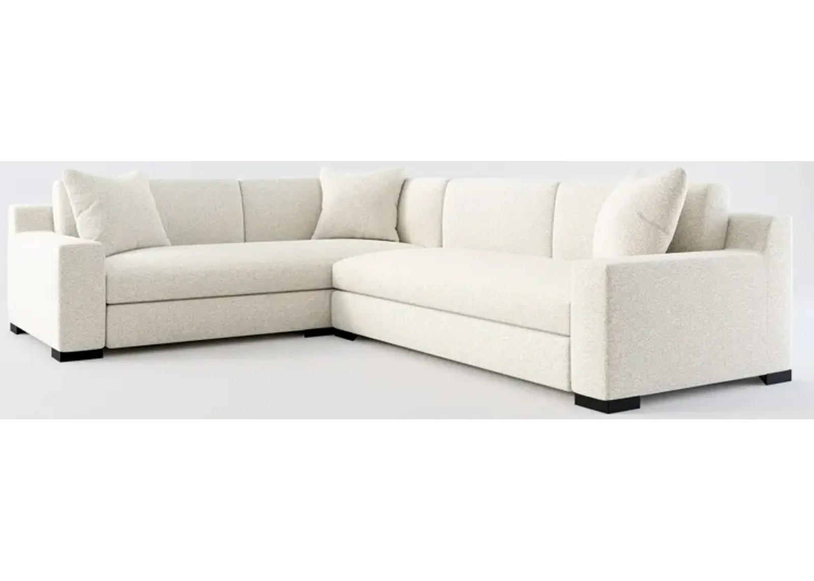 Ethan Foam Comfort 2-Piece Sectional with Right-Facing Sofa - Muse Stone