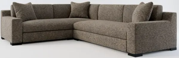 Ethan Foam Comfort 2-Piece Sectional with Right-Facing Sofa - M Walnut