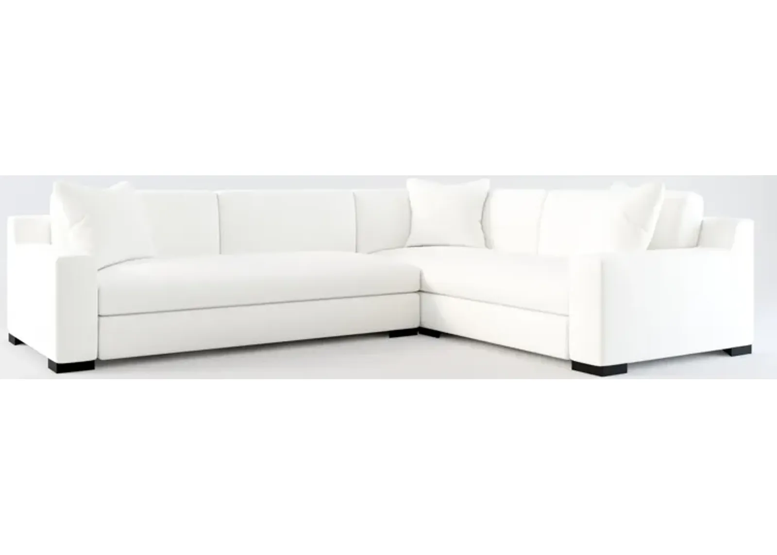 Ethan Hybrid Comfort 2-Piece Sectional with Left-Facing Sofa - Contessa Vanilla