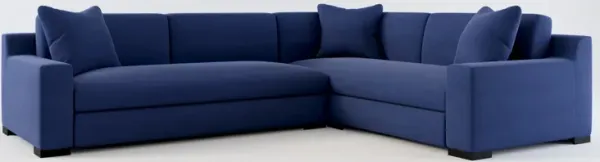 Ethan Hybrid Comfort 2-Piece Large Sectional with Left-Facing Sofa - Abington Indigo