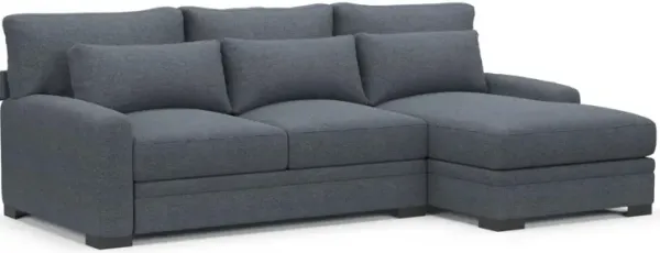 Boston Foam Comfort Sectional - Bridger Navy