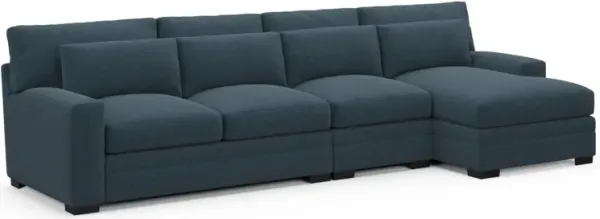 Boston Foam Comfort Sectional - Broderick Indigo