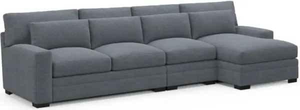 Boston Foam Comfort Sectional - Bridger Navy