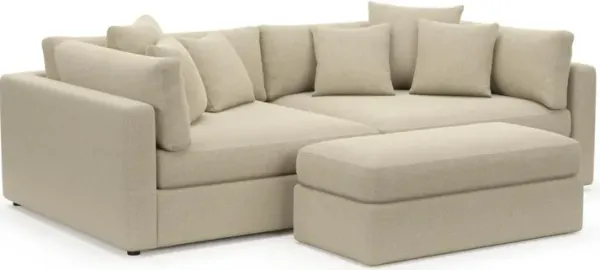 Sasha Foam Comfort Sectional - Broderick Sand