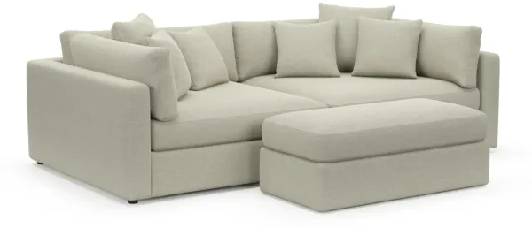 Sasha Foam Comfort Sectional - Liv Dove