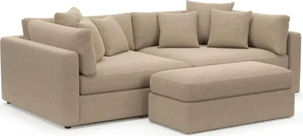 Sasha Foam Comfort Sectional - Liv Wicker