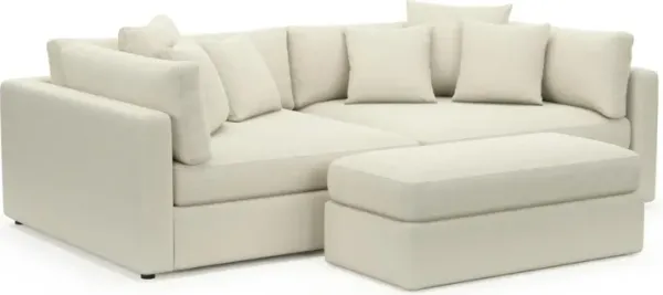 Sasha Foam Comfort Sectional - Fincher Ivory
