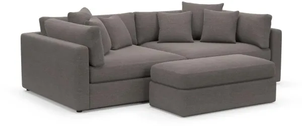 Sasha Foam Comfort Sectional - Presidio Steel