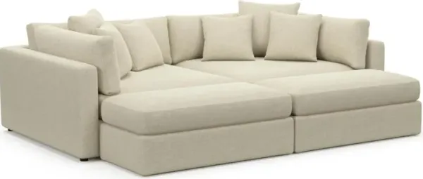 Sasha Foam Comfort Sectional - Bridger Shell