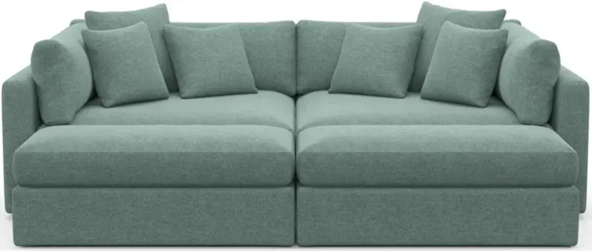 Sasha Foam Comfort Sectional - Bridger Jade