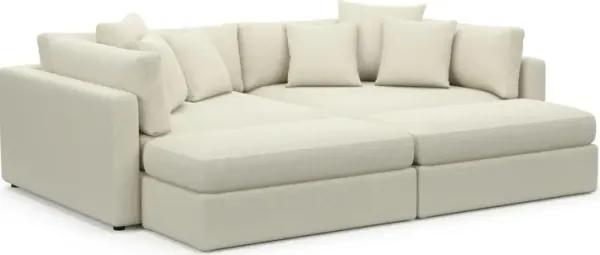 Sasha Foam Comfort Sectional - Fincher Ivory