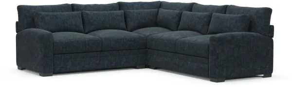 Boston Foam Comfort Sectional - Argo Navy