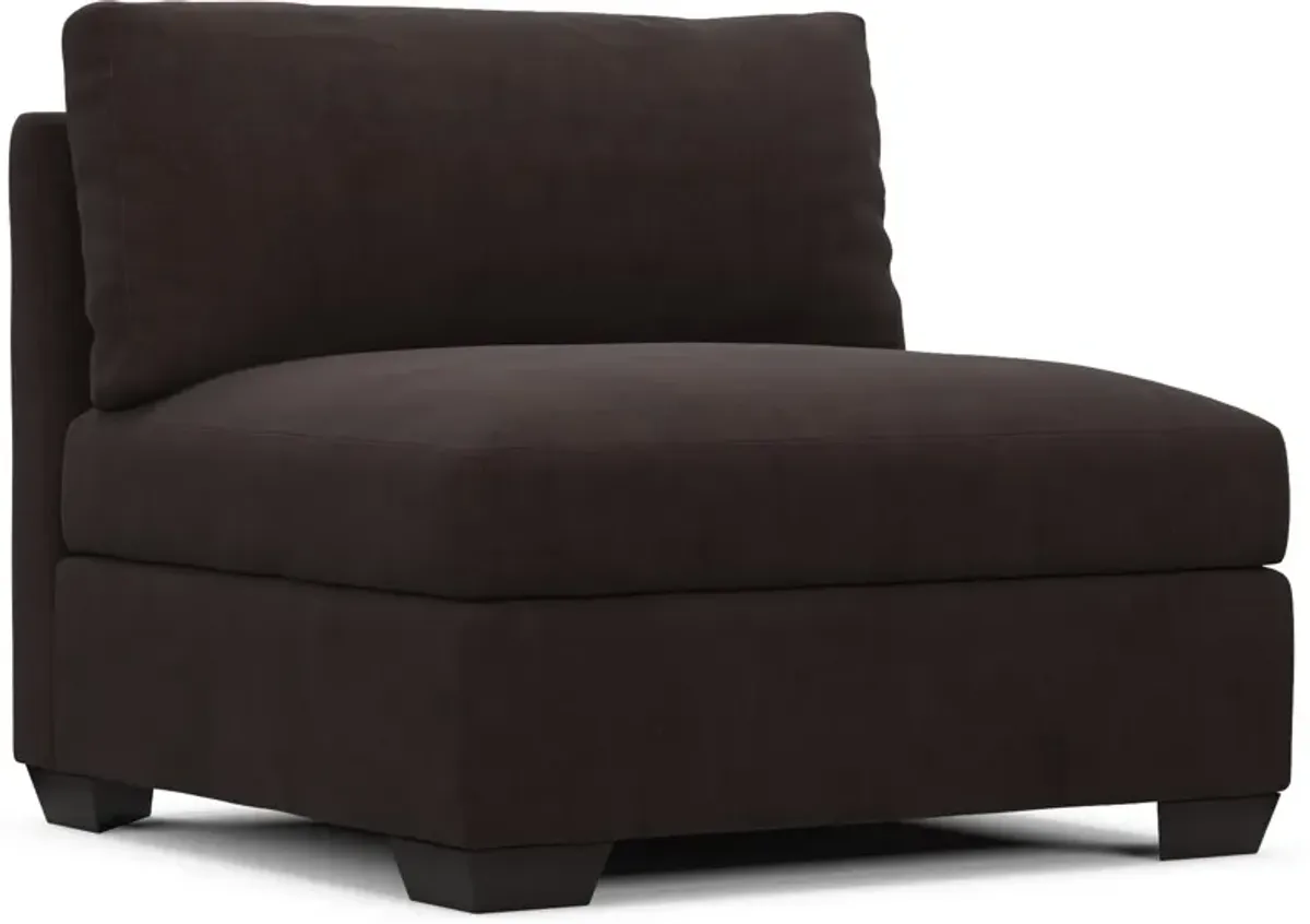 Beckham Foam Comfort Armless Chair - Merrimac Dark Brown