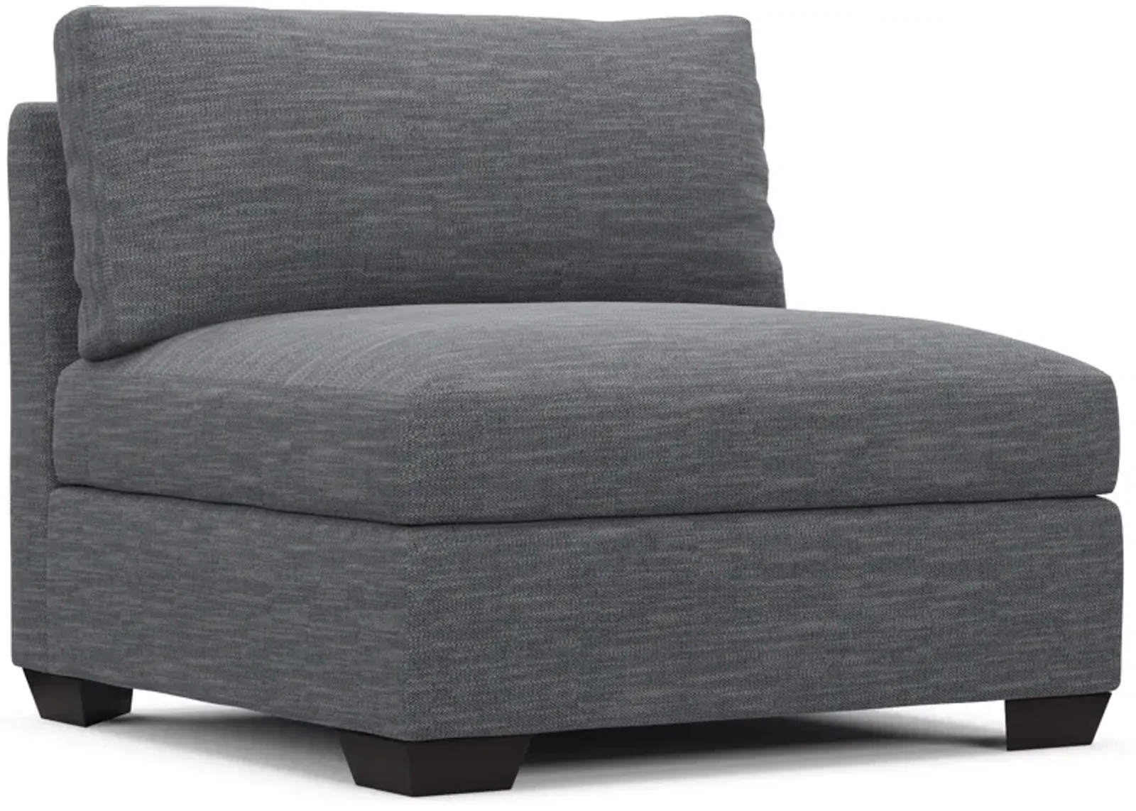 Beckham Foam Comfort Armless Chair - Dudley Indigo