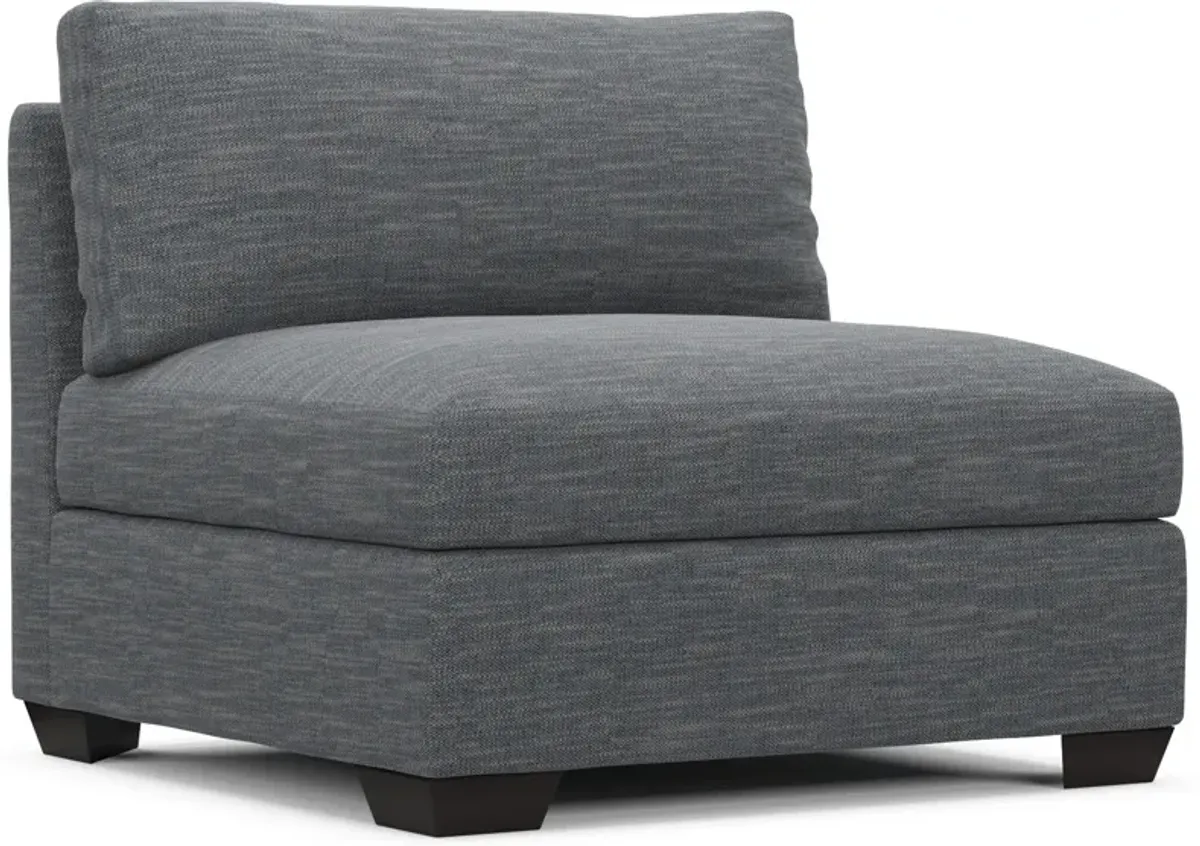 Beckham Foam Comfort Armless Chair - Dudley Indigo