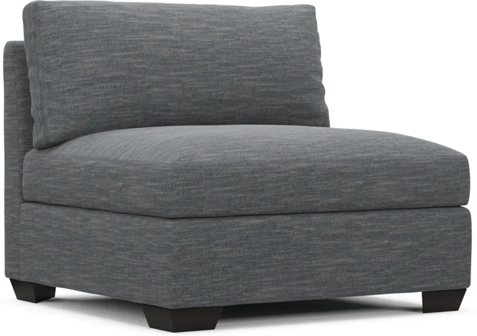 Beckham Foam Comfort Armless Chair - Dudley Indigo