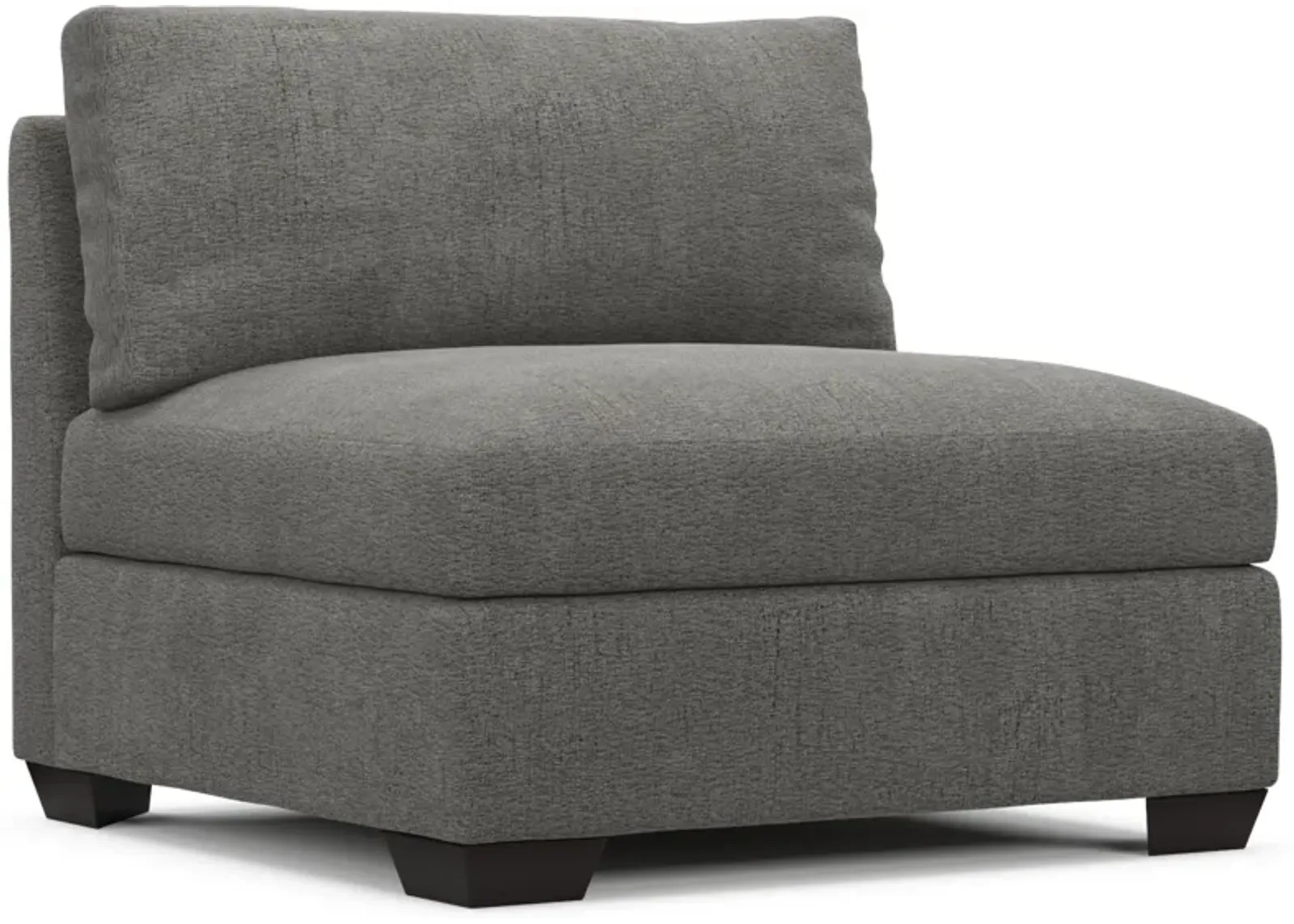 Beckham Foam Comfort Armless Chair - Living Large Charcoal