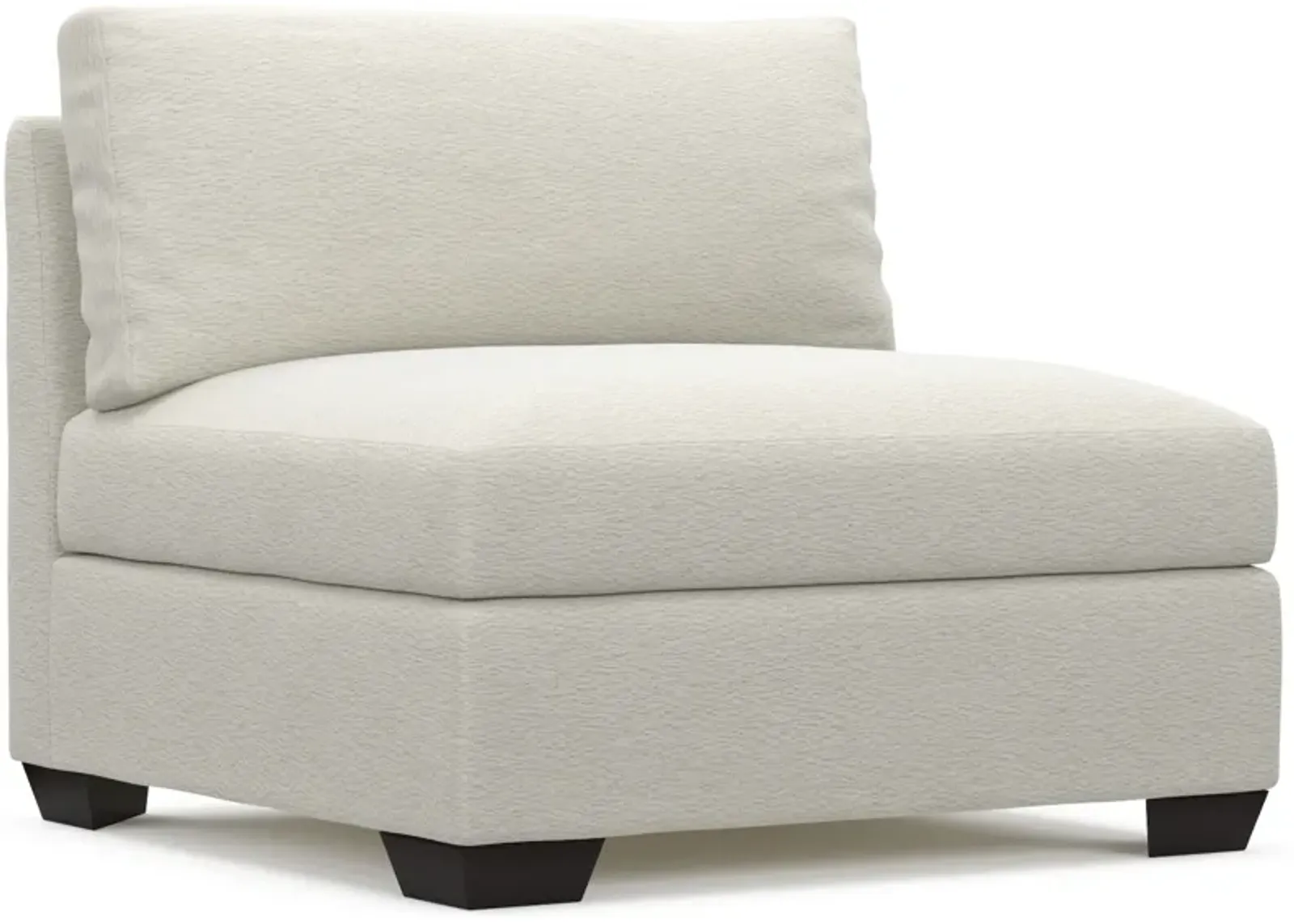 Beckham Foam Comfort Armless Chair - Living Large White