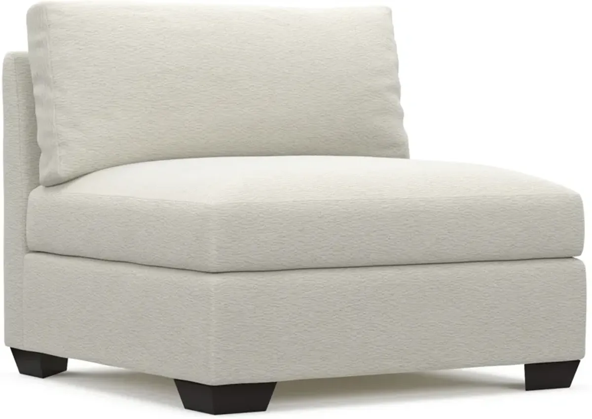 Beckham Foam Comfort Armless Chair - Living Large White