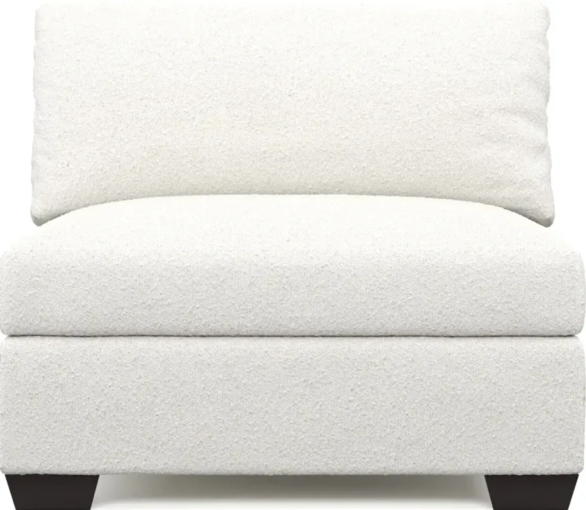 Beckham Foam Comfort Armless Chair - Bloke Snow