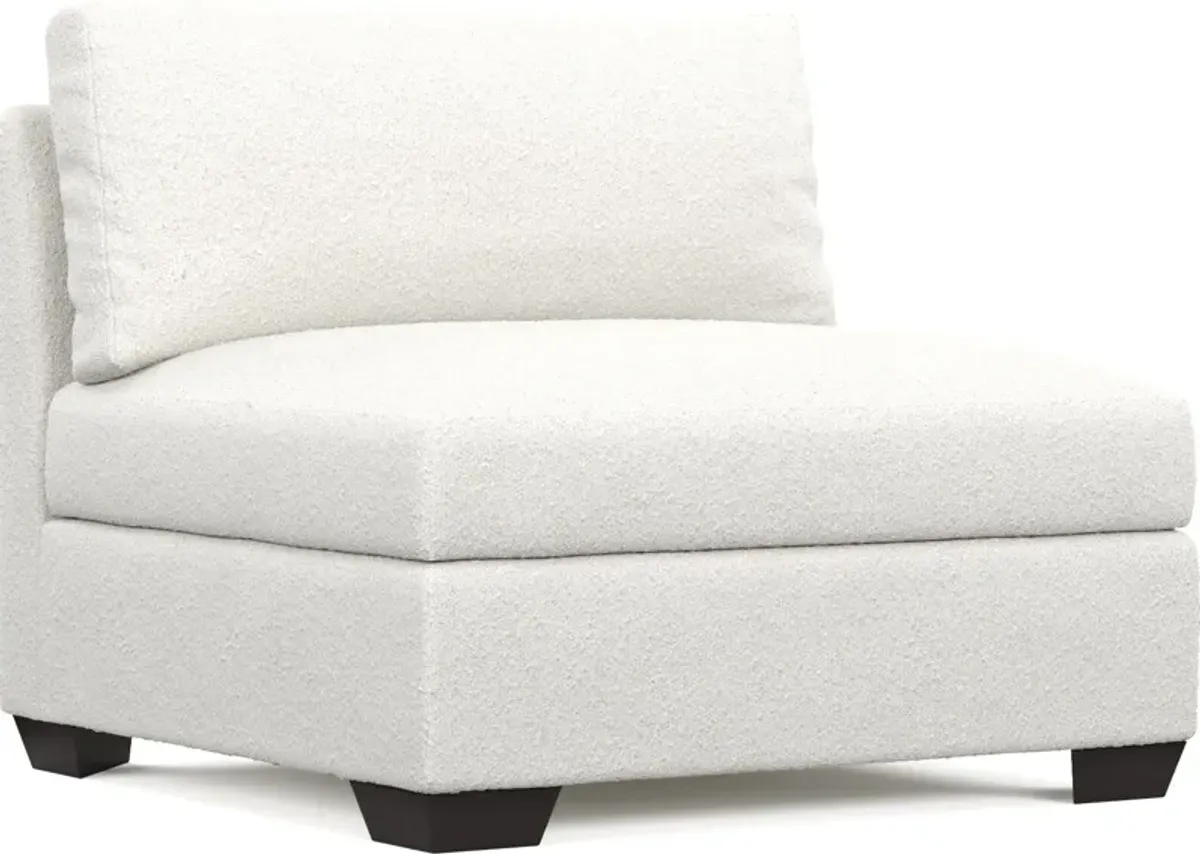 Beckham Foam Comfort Armless Chair - Bloke Snow