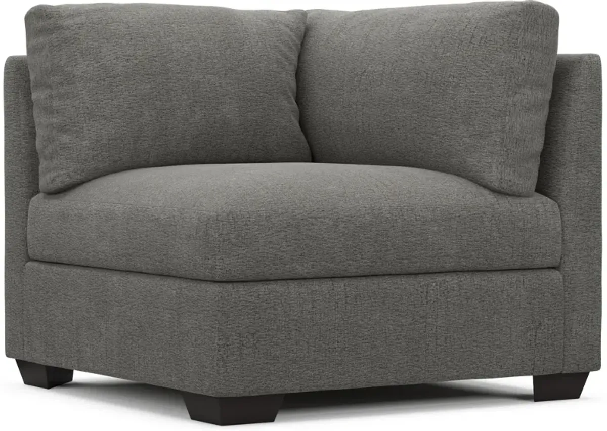 Beckham Foam Comfort Corner Chair - Living Large Charcoal