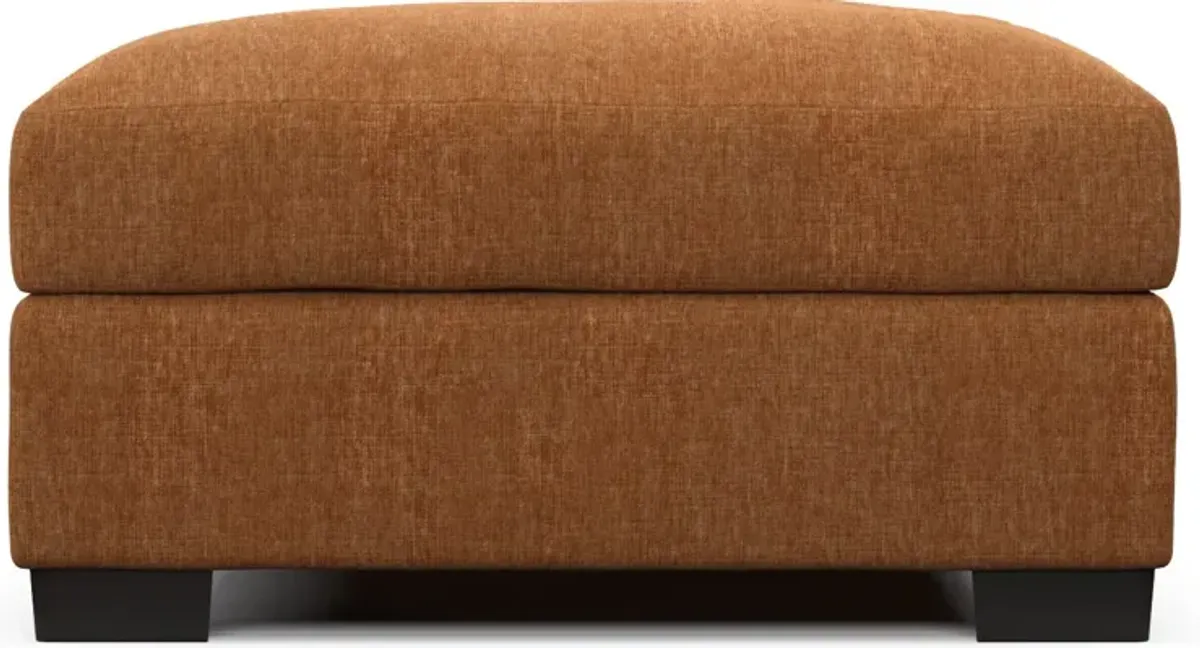 Beckham Foam Comfort Ottoman - Contessa Ginger