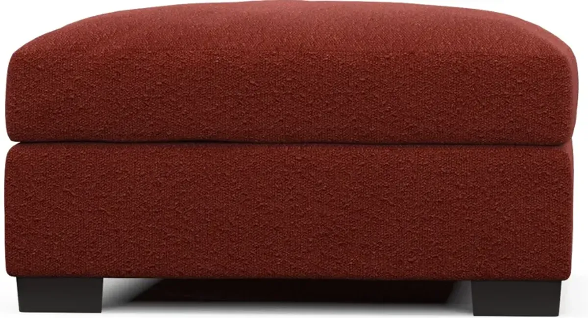 Beckham Foam Comfort Ottoman - Bloke Brick